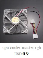 Кулер для процессора master rgb Вентилятор охлаждения 120 мм 120x120x25 мм 12 В DC бесщеточный PC чехол для компьютера Вентилятор охлаждения радиаторы 1200PRM с кабелем