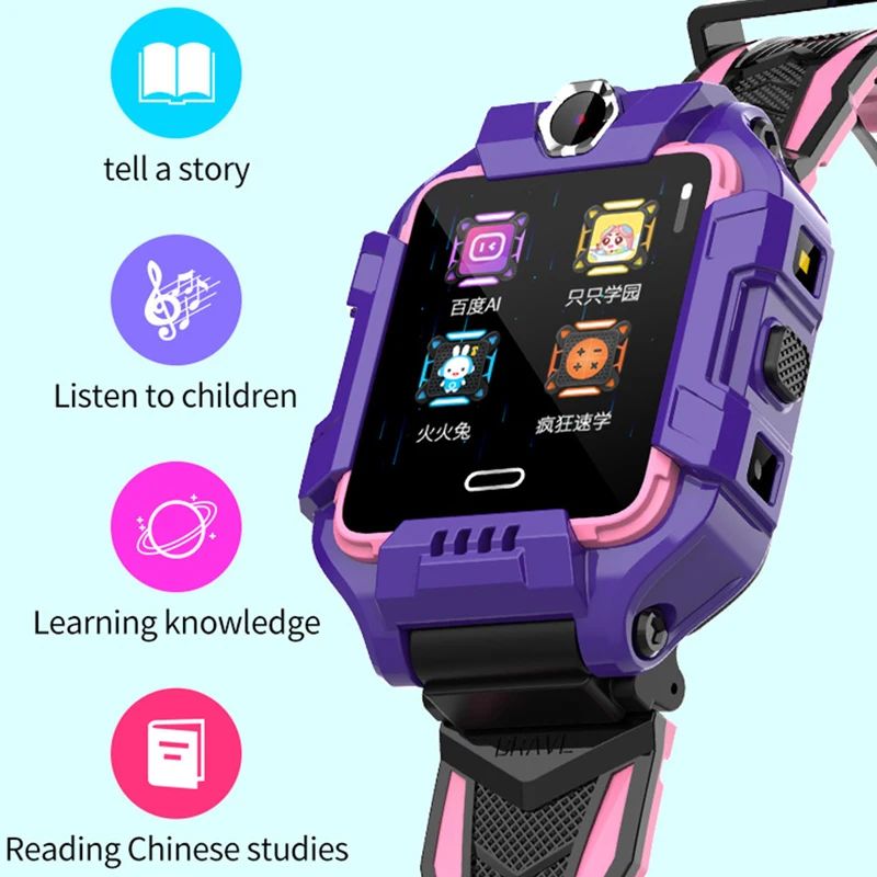 KGG Y99 4G Kids Smart Watch Phone GPS Children Smart Watch Rotating dual camera Wifi Antil-lost SIM Location Tracker Video Call