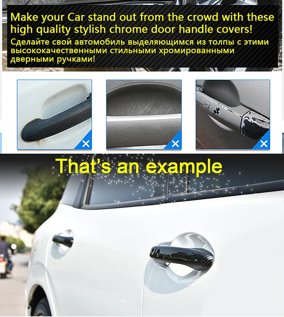 Black Carbon Fiber Exterior Door Handle Cover For Renault Espace 5 V Mk5  2016~2022 2019 2020 Accessories Sticker Trim Set Chrome - Car Stickers -  AliExpress