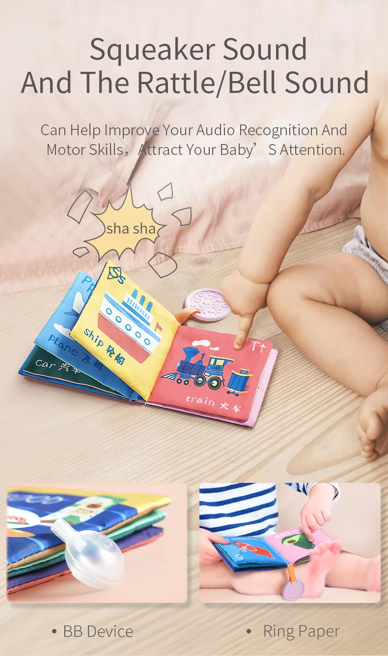 Babygo Bebê Pano Livro Educação Precoce Brinquedo 3d Macio História Bitable Infantil Desenvolvimento Brinquedos Presentes 5 Online shopping