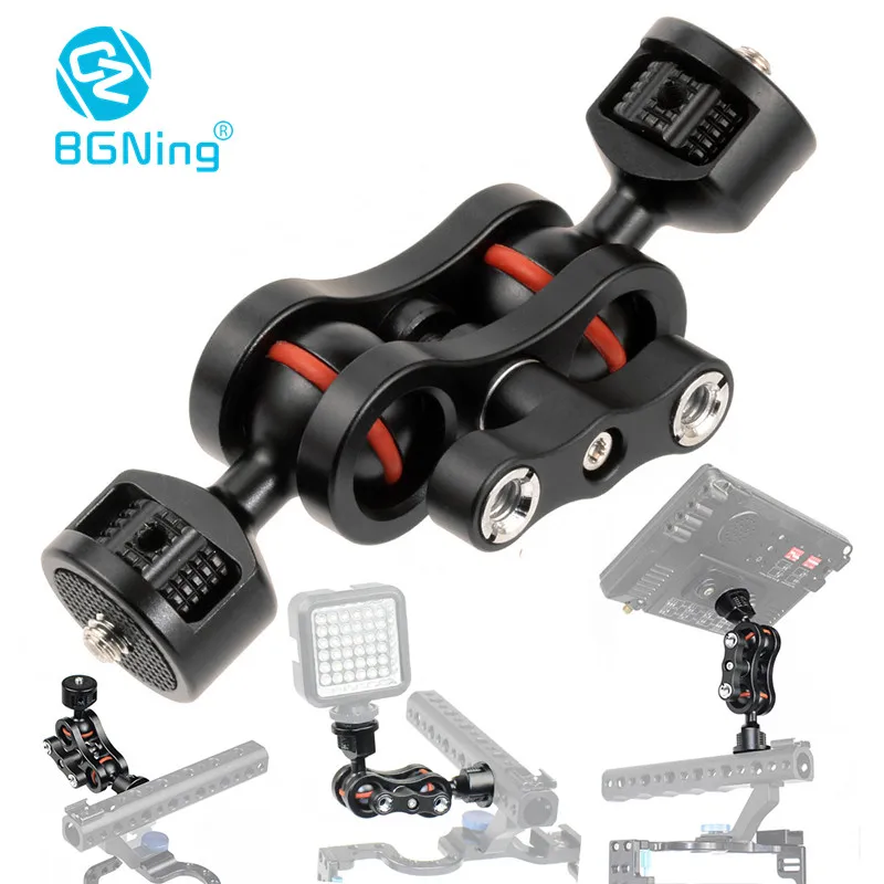 Многофункциональный адаптер BGNing с двойной шаровой головкой Magic Arm Mount винтом 1/4