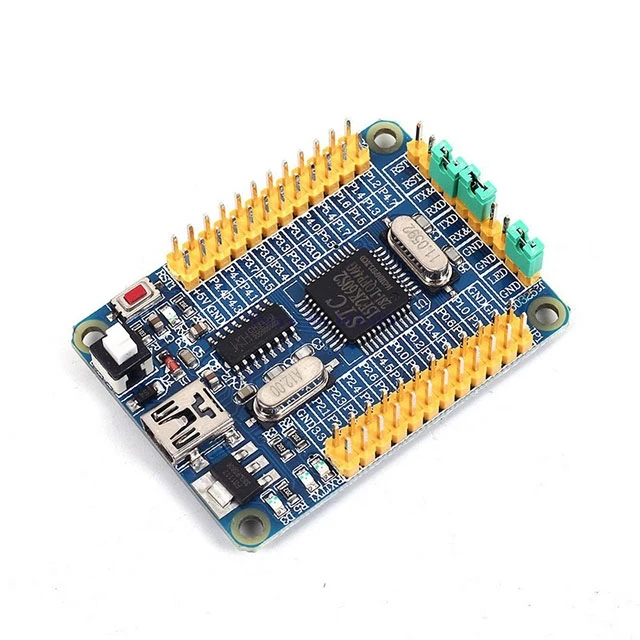

A7-- STC15F2K60S2 MCU System Board Development Board w/ CH340 3.3V or 5V External Power Supply Interface USB TTL Pin