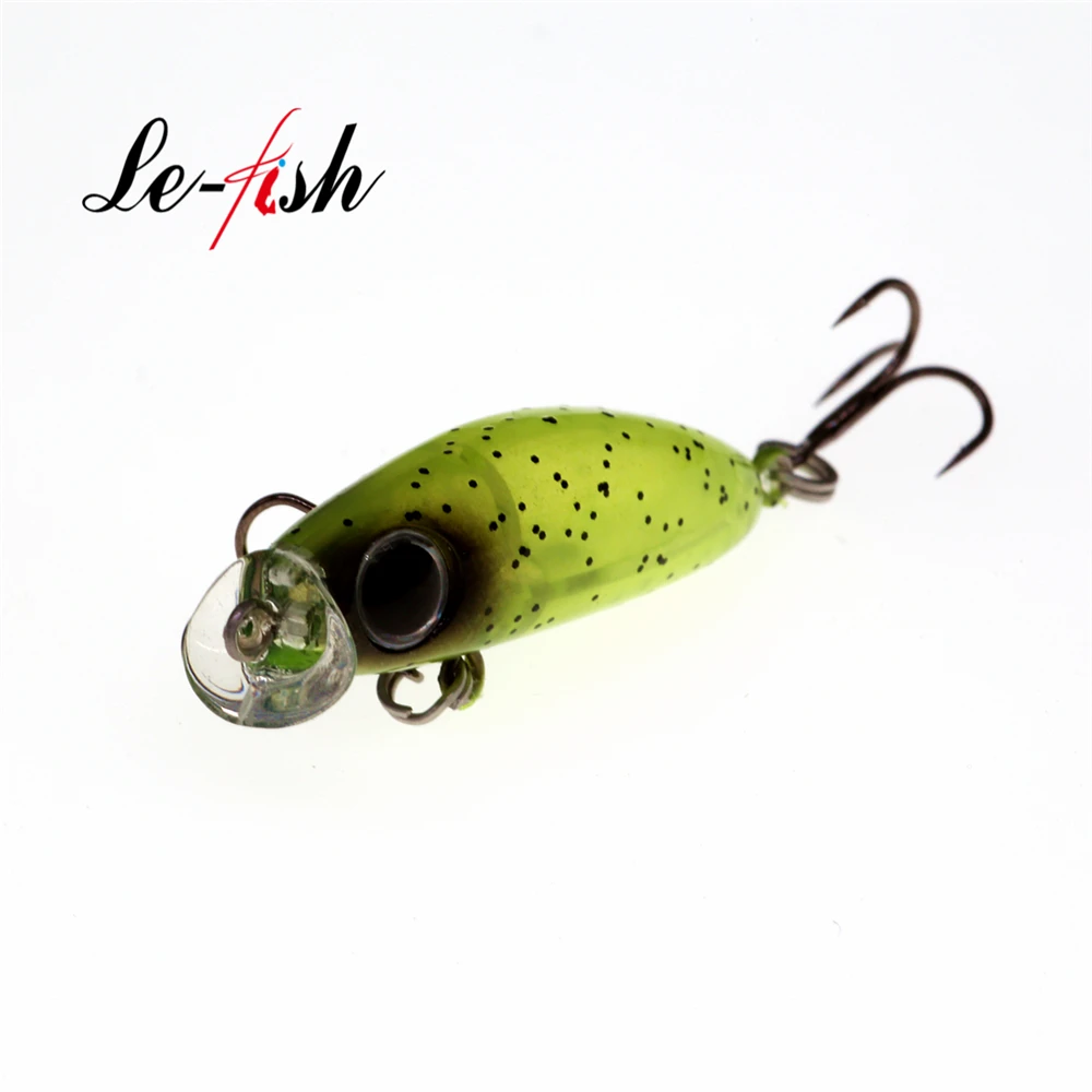 Le fish, Новое поступление, японский дизайн, ультра-светильник, приманка для рыбалки, 2,3 г, 35 мм, Плавающий Гольян, мини, жесткая приманка для окуня, форели, окуня