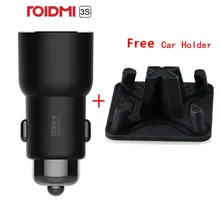 מקורי ROIDMI 3S Bluetooth 5V 3.4A רכב מטען מוסיקה נגן FM חכם APP עבור iOS/אנדרואיד + רכב מחזיק עבור Smartphone