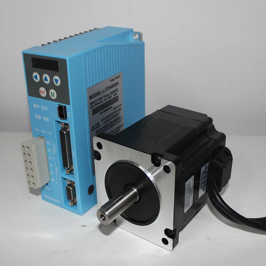 2 фазы 50 ~ 80VAC 8A Nema34 шаговый серводвигатель 3 Нм Серводвигатель LC86H260 + LCDA808H
