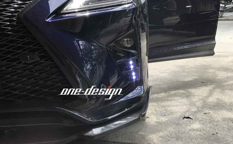 Подходит для LEXUS RX RX300/RX450h LX-MODE светодиодный углеродного волокна светодиодный противотуманный фонарь оттенок
