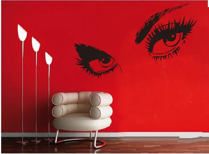 Foreign Trade AliExpress Wholesale Removable Hot Selling Decoration Wall Stickers Hepburn's Eyes Europe And America Wall Sticker