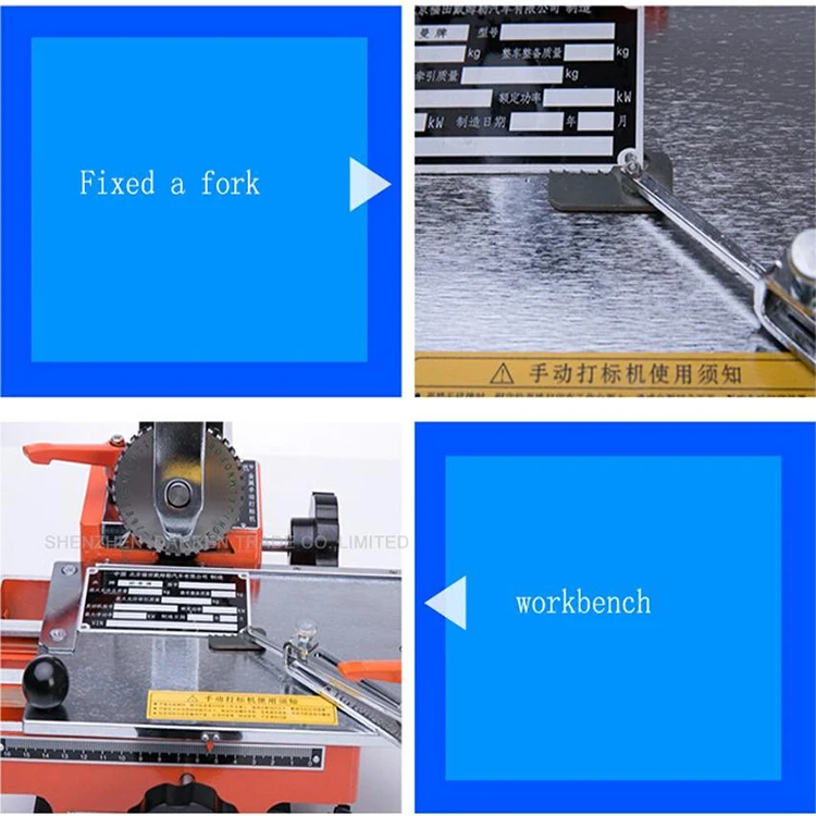 YK-A01 Semi-Automatic Manual Marking Machine Aluminum Labeling Coding Machine Eq
