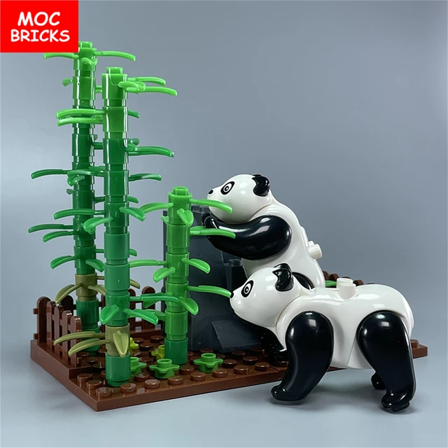 Panda Building Blocks Toys, Bamboo Children's Toys