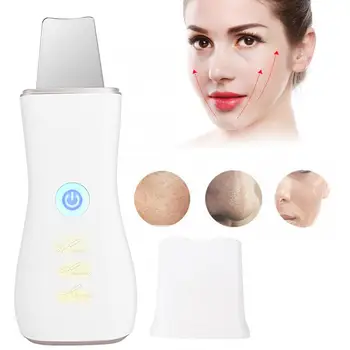 

Ultrasonic Ion Skin Scrubber Deep Cleansing Face Skin Cleaner Blackhead Pimples Removal Device