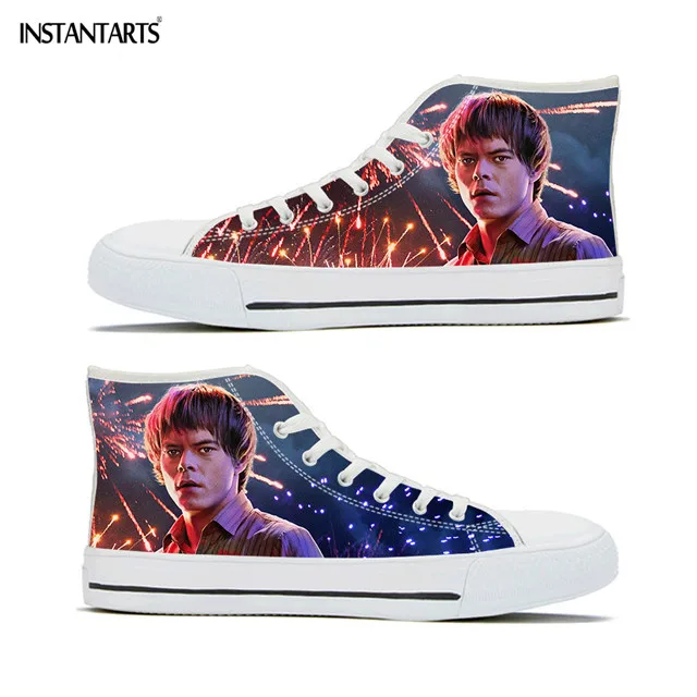INSTANTARTS 3D Character Design Funny Women Men Sneakers Mens Casual Hipster High-top Loafers Lace Up Breathable Walkig Shoes - Цвет: HMC2996Z40A