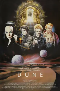 

DUNE Movie Silk Fabric Wall Poster Art Decor Sticker Bright