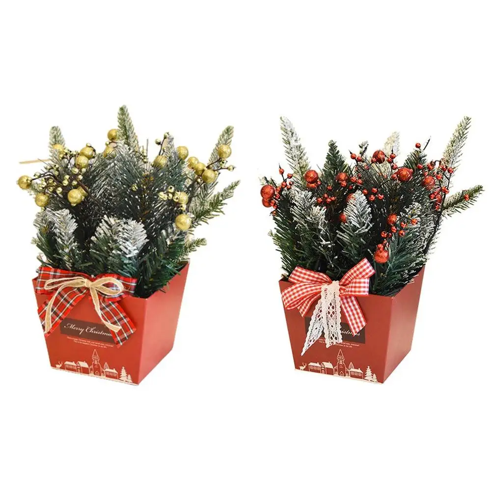 

Creative Christmas Decorations Simulation Mini Christmas Tree Small Desktop Christmas Bonsai Christmas Decoration Tree
