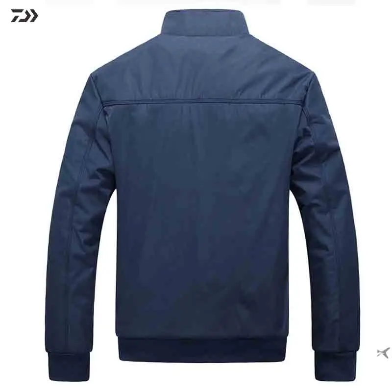 Новая зимняя куртка Daiwa для рыбалки, Мужская нейлоновая ветрозащитная одежда для рыбалки, водонепроницаемая Спортивная одежда на молнии для походов на открытом воздухе