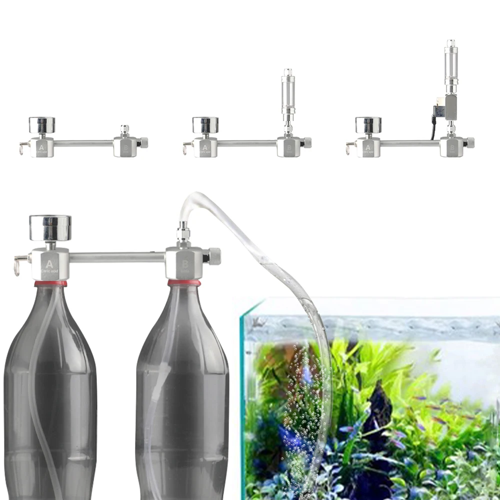 

Household Aquarium Co2 Valve Diffuser Aquarium Diy Co2 Generator System Kit With Bubble Counter And Check Valve