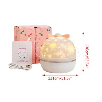 

Beautiful New Interesting LED Star Sky Projector Romantic Rotating Starry Light Lamp Night Sleep Music Player Children Kids Toys
