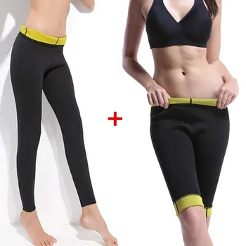 

Women's Slimming Pants Body Shapers Control Panties Tummy Waist Trainer Pants Thermo Neoprene Sweat Sauna Fitness Stretch Corset