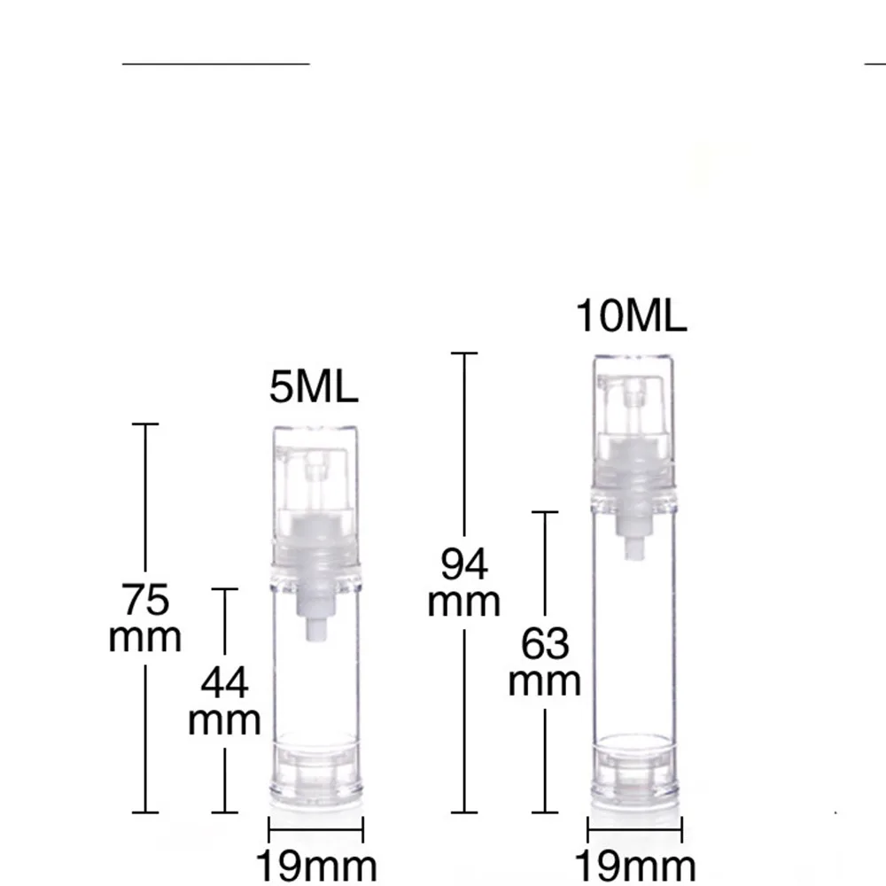 5ml 10ml Professional Portable Transparent Travel Cosmetic Bottle Points Bottling Plastic Material 100 New And High 5