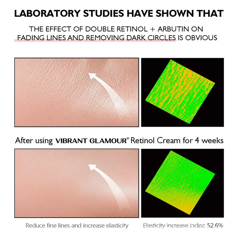 VIBRANT GLAMOUR Retinol Serum Anti Wrinkle Firming Lifting Improve Fine Lines Brighten Whiten Shrink Pores Anti Aging Skin Care