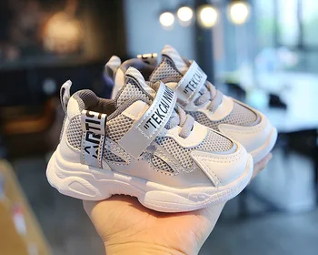 

2020 Kids Sneakers Boys Casual Sports Shoes Autumn Girl Soft Bottom Shoes Mesh Breathable Fashion Casual Kids Shoes