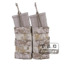 Emerson Тактический 5,56. 223 Подсумок модульный двойной открытый Топ маг Перевозчик MOLLE PALS лямки W/Pull BungeeTabs