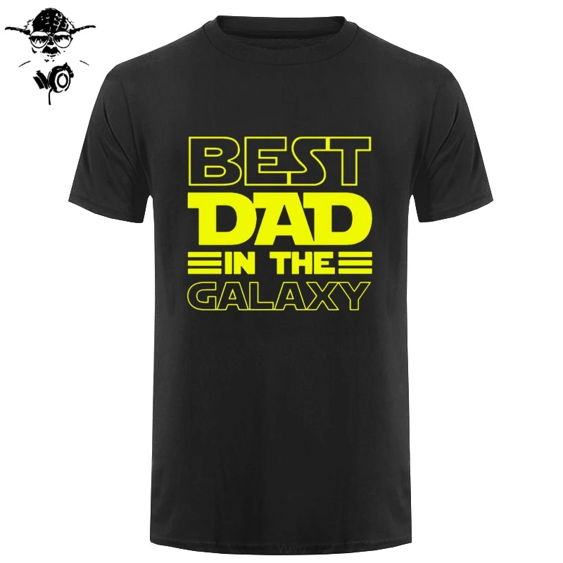 Лучшая футболка с надписью Dad In The Galaxy забавные подарки на день рождения для папы