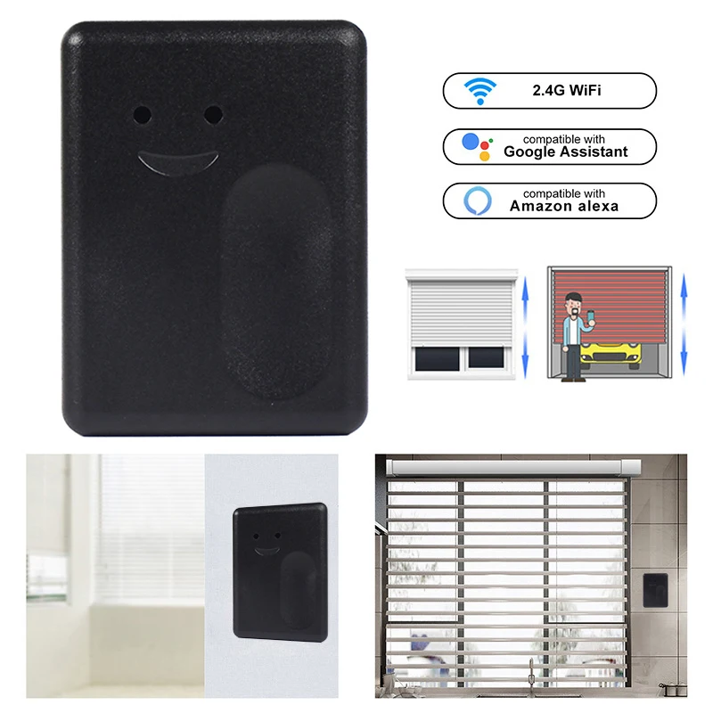 

Ewelink WiFi Garage Door Controller Switch for Car Garage Door Opener APP Remote Control Timing Voice Control Alexa Goog