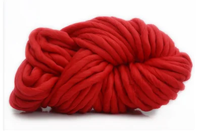 Red 250 г Супер вязаное одеяло толстые Пряжи Мягкие толстые руки Roving громоздкие мериносовые клубки ниток DIY Нитки для вязания трикотажные одеяла шляпа шарф - Цвет: Red