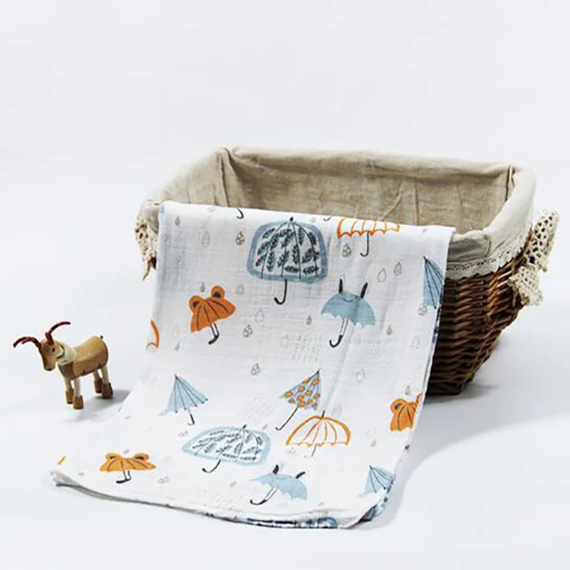 Newborn Baby Muslin Blanket Bath Towel Gauze Towels Stroller Swaddle soft kids Bedding Breathable multifunction