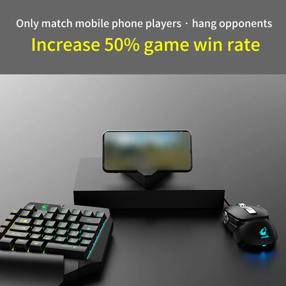Новые Plug And Play мобильный геймпад клавиатура Мышь конвертер адаптер док-станция для IOS и Android мобильных устройств для PUBG удобно