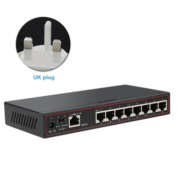 

Data Transmission High Speed Professional Vlan Plug And Play Base Gigabit 9 Port Network Switch Accessories Fast Desktop Office