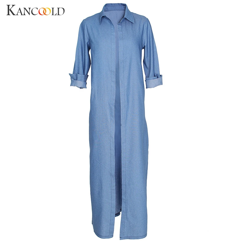Женский джинсовый Кардиган с длинным рукавом KANCOOLD Модный новинка 2019AUG21|Куртки| |