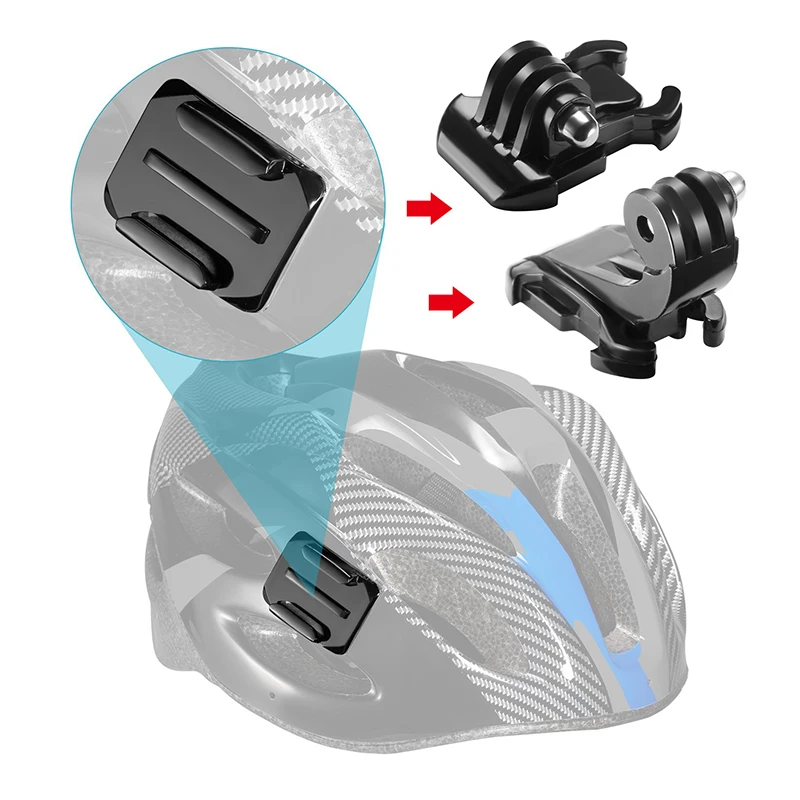 Набор Плоских изогнутых наклеек 3M для крепления экшн камеры GoPro Hero 9 8 7 6 5 4 3 + Xiaoyi Yi