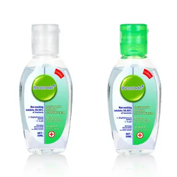 

2Pcs 50ml Household Travel Portable Moisturizing Hand Sanitizer Disposable No Clean Hand Wash Gel Hand Sanitizer Gel
