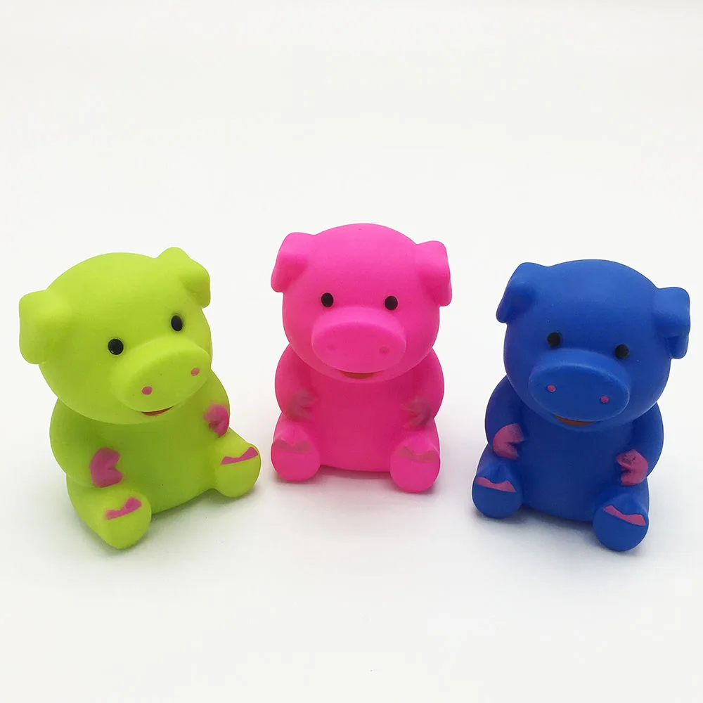 Bonzerpet собака Винил кричащая Жевательная пищалка милый поросенок мультфильм прорезывание зубов молярная прочное животное игра зуб шлифовка и дрессировка игрушки