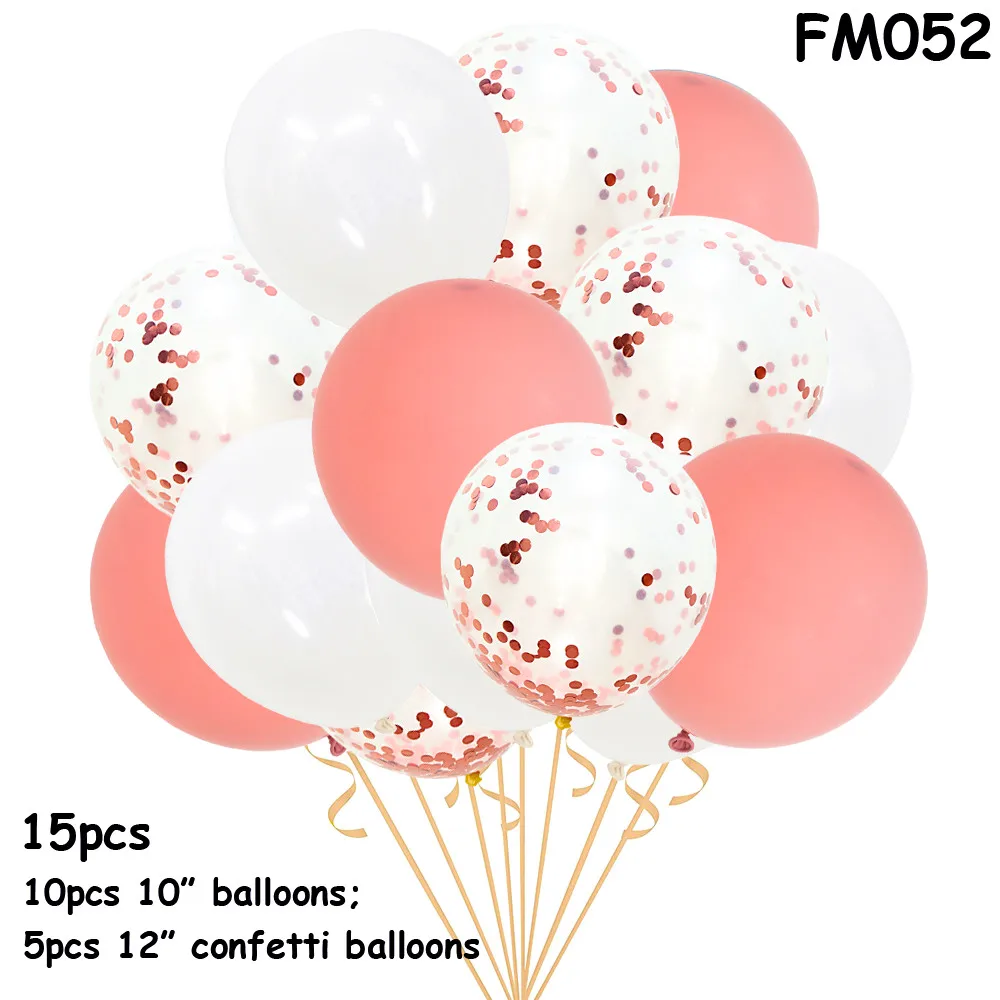 15 шт. Ретро Цветные воздушные шары Макарон латексные воздушные гелиевые конфетти праздничные надувные шары для свадебной вечеринки - Цвет: FM052