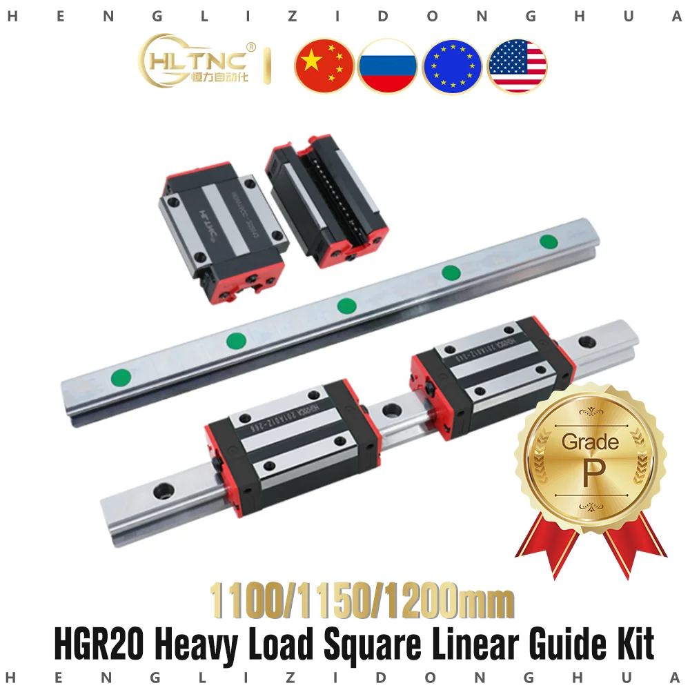 HGR20 квадратная линейная направляющая 1100 мм 1150 1200 с фланцем скользящий блок
