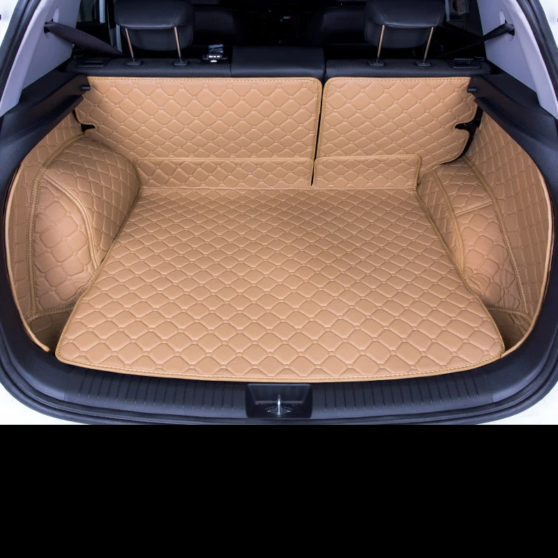 lsrtw2017 fiber leather car trunk mat for hyundai Creta hyundai ix25 Hyundai Cantus
