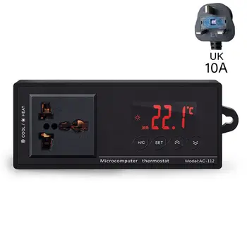 

10A AC-112 Outlet Pet Thermostat Digital Temperature Controller Aquarium Heater E7CB