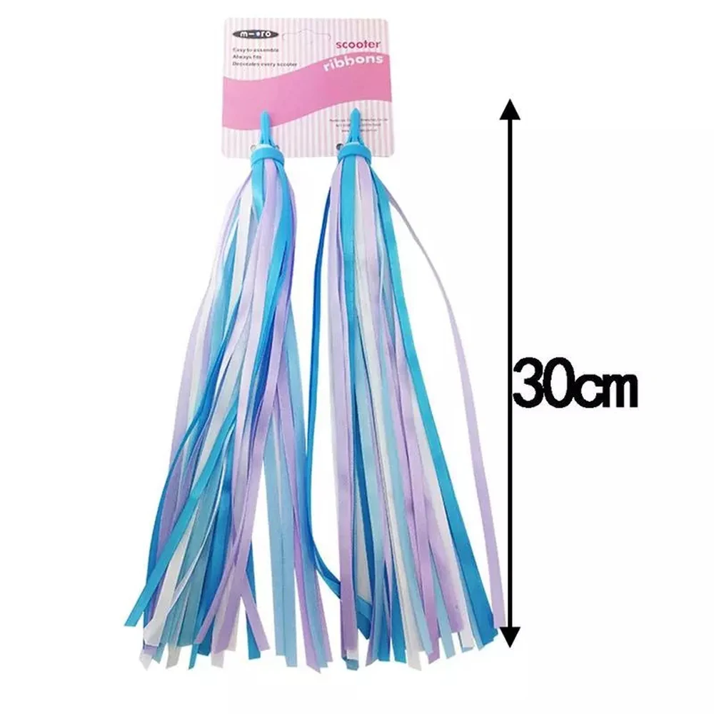 1 Pair Bike Streamer 30CM Bicycle Scooter Handlebar Colorful Ribbon Bicycle Accessories Child Handlebar Decoration