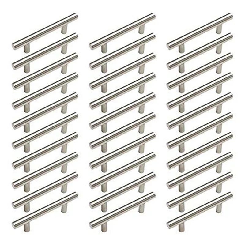 

30x Modern Furniture Treatment Cabinets T Handle Handle Stainless Steel Furniture Treatment