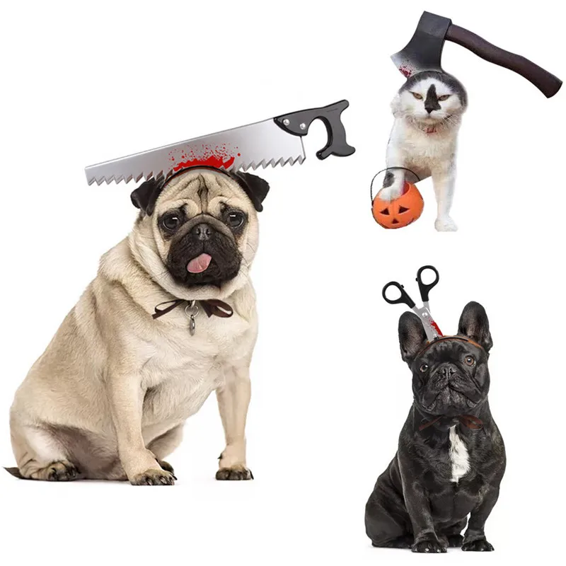 

Pet Hat Halloween Funny Decoration Realistic Design Cat Dog Hat Cosplay Pet decorative hat halloween A1