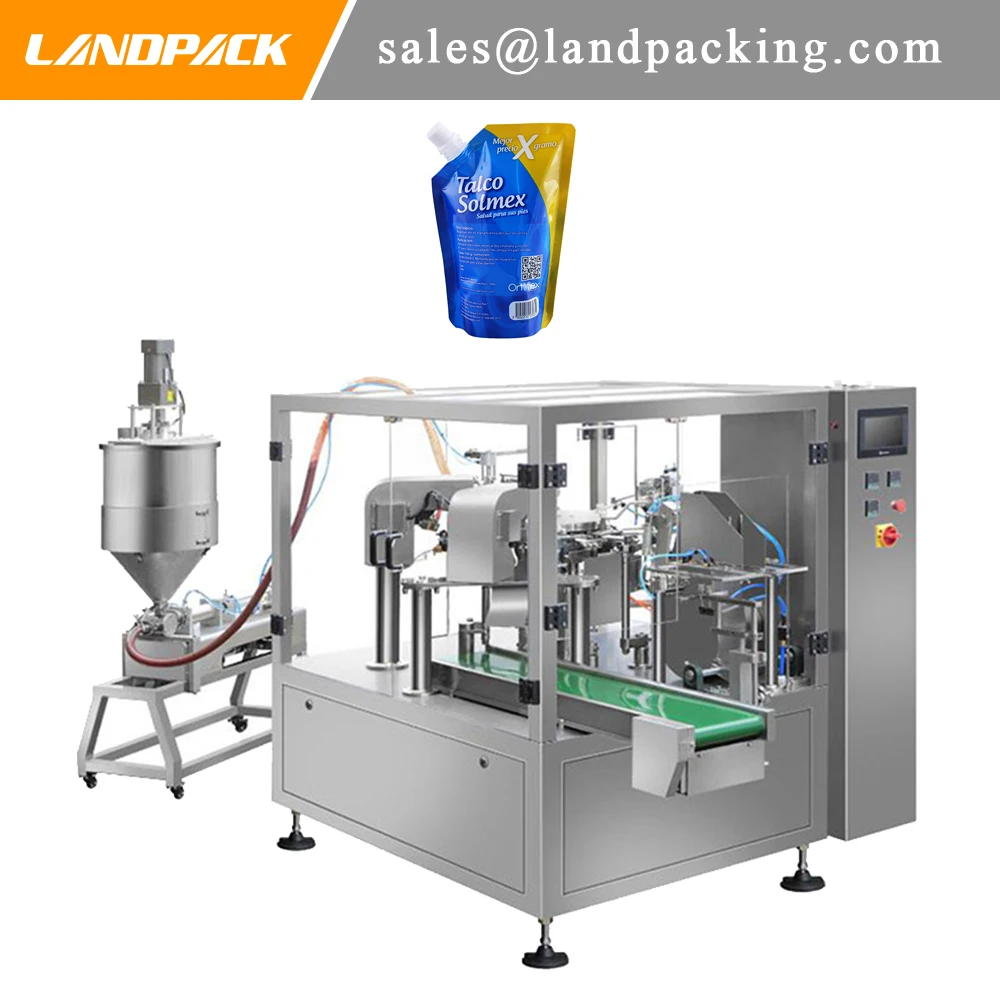 Zipper Package Laundry Liquid Spout Pouch Filling Machine