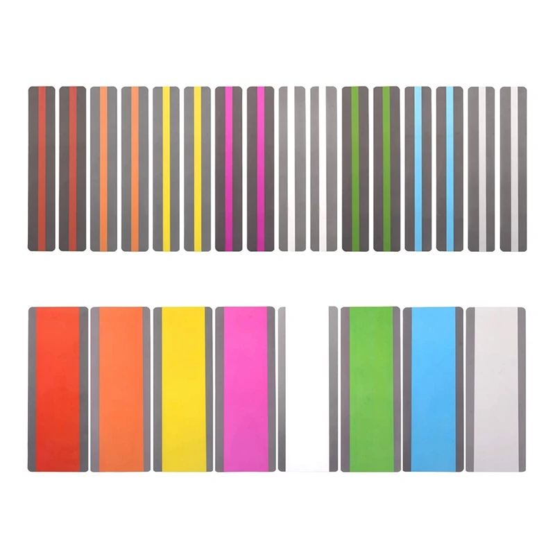 24Pcs Reading Guide Strips Highlighter Colored Overlays Bookmark Read Assorted Colors for Children Teacher |