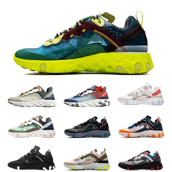 

react element 87 55 Basketball sho men women Chaussures Camo RED ORBIT Moss Royal Tint Dusty Peach mens trainers Sports Sneakers