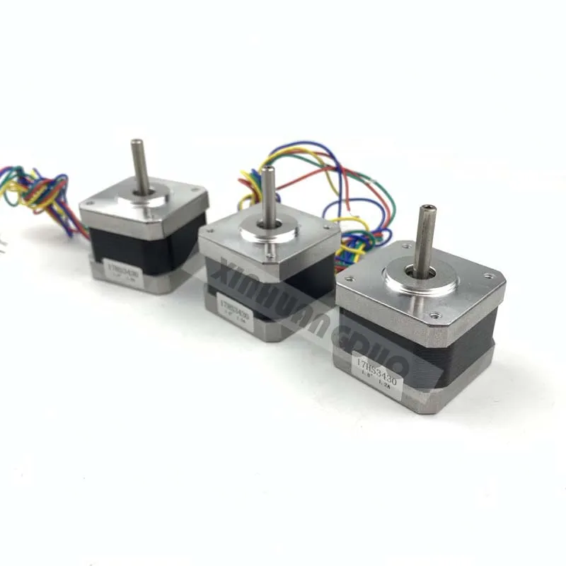 3 пьезы 17HS3430 4-plomo Nema 17 двигатель paso a paso 42 двигатель 42 BYGH 1.2A ce rosh iso CNC lаser corte de Plasma de espuma de mol