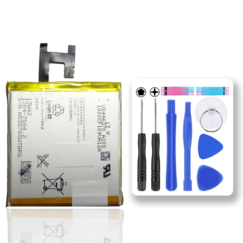

17W02 Original LIS1502ERPC 2330mAh battery For Sony Xperia Z L36h L36 c6602 C6603 S39H C2305 M2 S50H D2303 D2305 D2306 + Tools