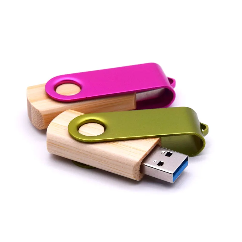 Деревянный + металлический зажим USB флеш накопитель 3 0 персонализированный