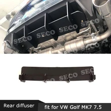 ABS рассеиватель задней губы отделка спойлера Крышка для Volkswagen VW Golf VII MK7 7,5 GTI R плавники Акула Стиль заднее крыло ABS рассеиватель задней губы отделка спойлера Крышка для Volkswagen VW Golf VII MK7 7,5 GTI R плавники Акула Стиль заднее крыло