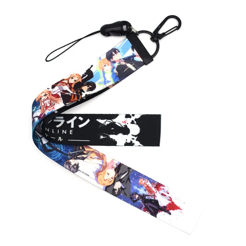 Sword Art Online Kirito & Asuna Blue Lanyard